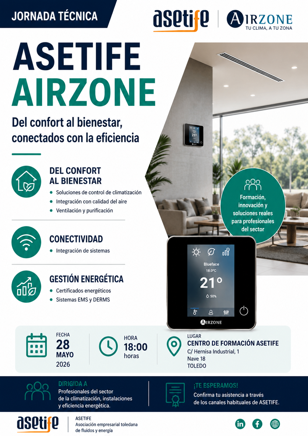 Airzone  - Jornada Técnica AIRZONE "El control que mejora tu climatización"