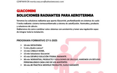 Curso Soluciones Radiantes para Aerotermia 400x250 - Inicio