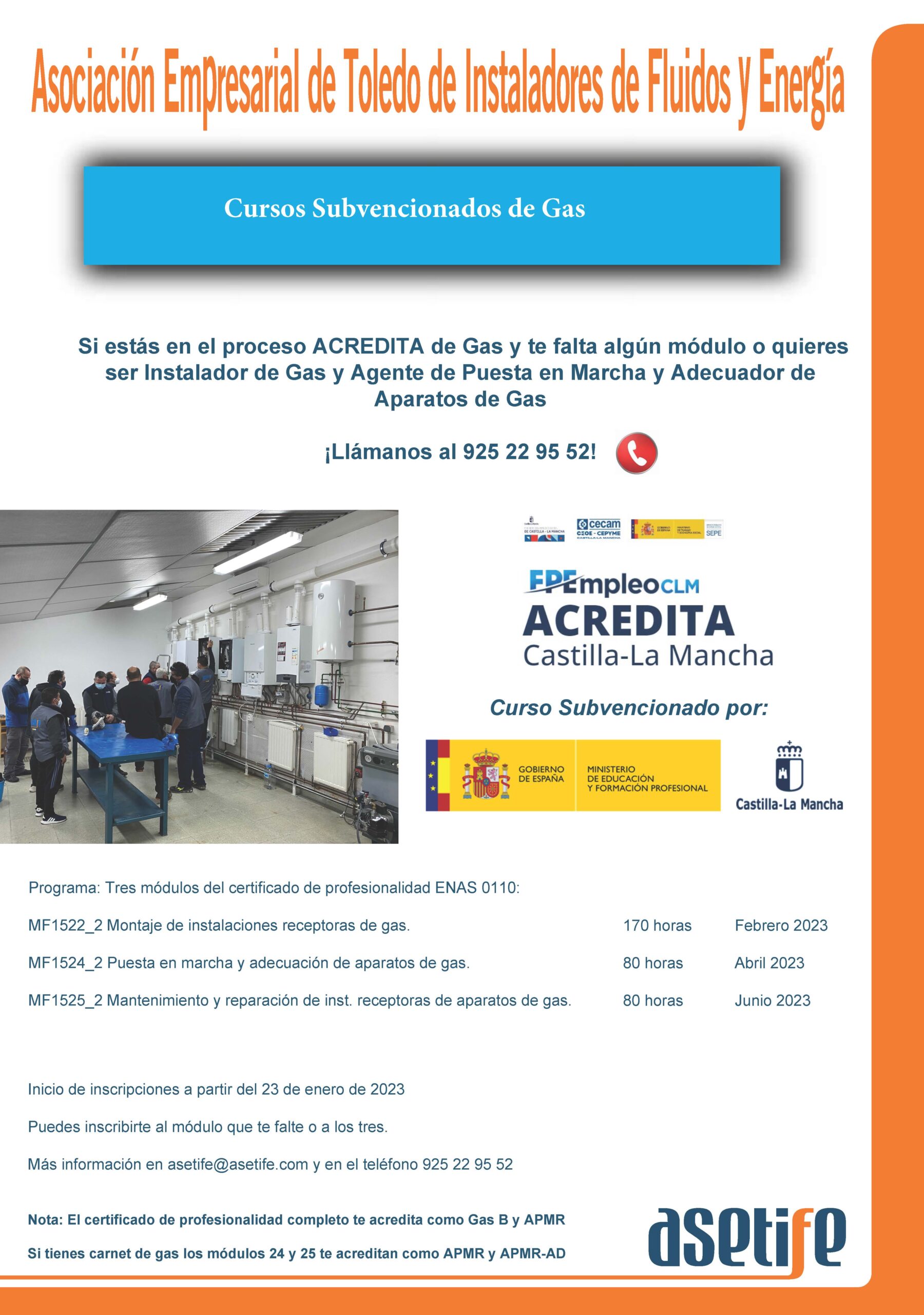 Cursos APMR 2023 1 scaled - Curso subvencionado de Gas