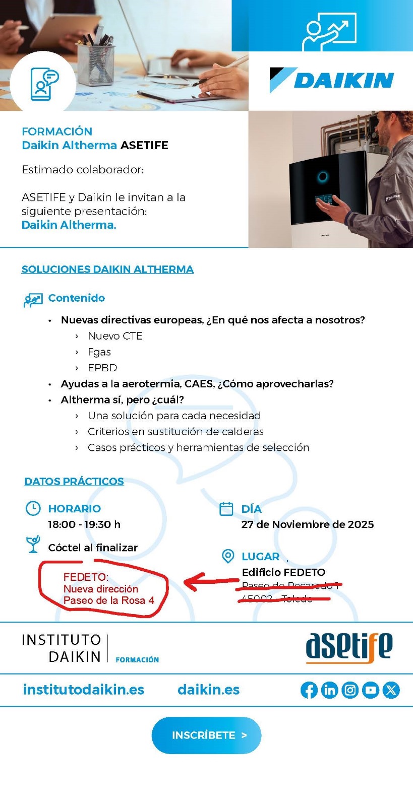 JORNADA DAIKIN 1 - Jornada de Formación Daikin Altherma ASETIFE