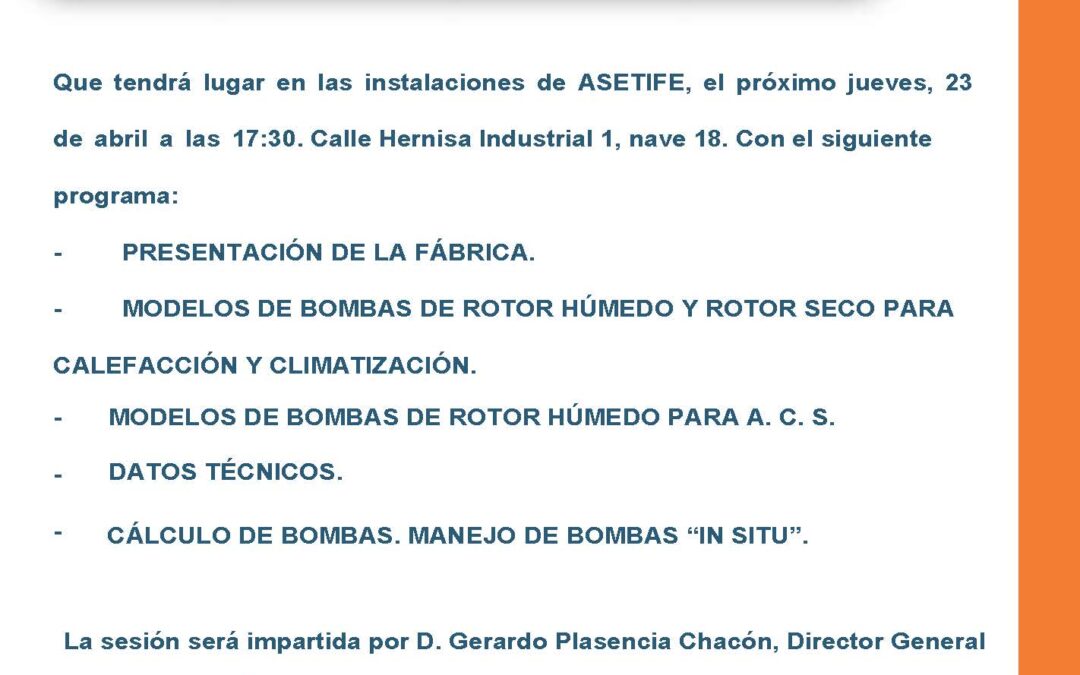 Jornada técnica IMP-PUMPS
