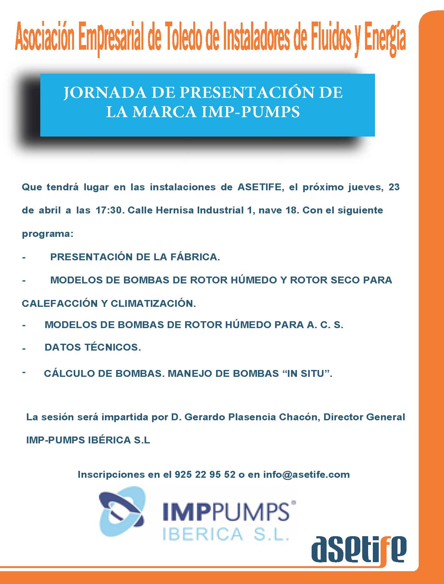Jornada imput - Jornada técnica IMP-PUMPS