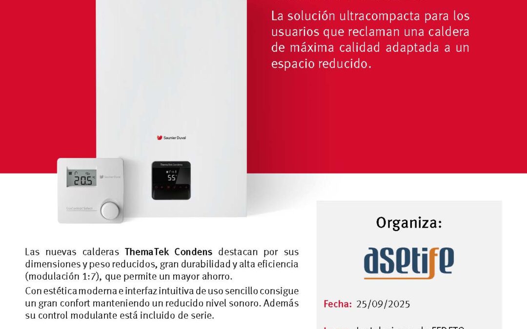 Presentación de nuevas calderas y promociones Saunier Duval